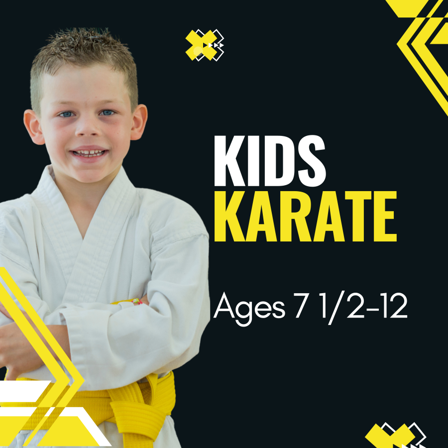 Kids Karate Program Button ages 7 to 12